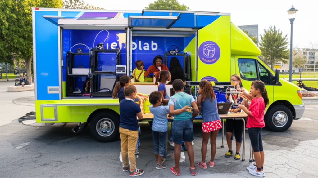 Go Tech This Out mobile FabLab in action